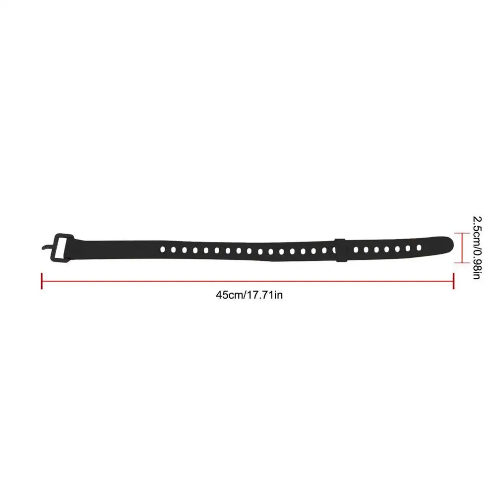 Rubber Utility Strap with Buckle | Cargo Tie-Down Camping Strap Cargo Tie-Down Strap Peaceful Pleasures Health and Wellness Black long