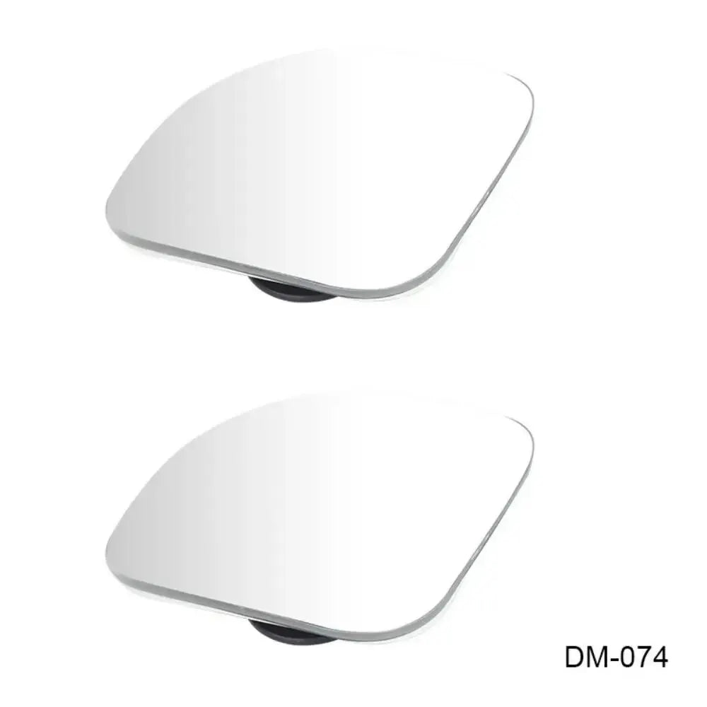 2pcs Car Mirror Wide Angle Car Blind Spot Mirrors 360° Adjustable Auxiliary Rearview Mirrors HD Frameless Small Round Mirror Peaceful Pleasures Health and Wellness 2PCs White