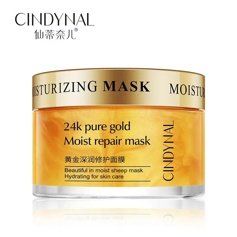 24K Gold Sleeping Mask – Hyaluronic Acid Anti-Aging Night Mask