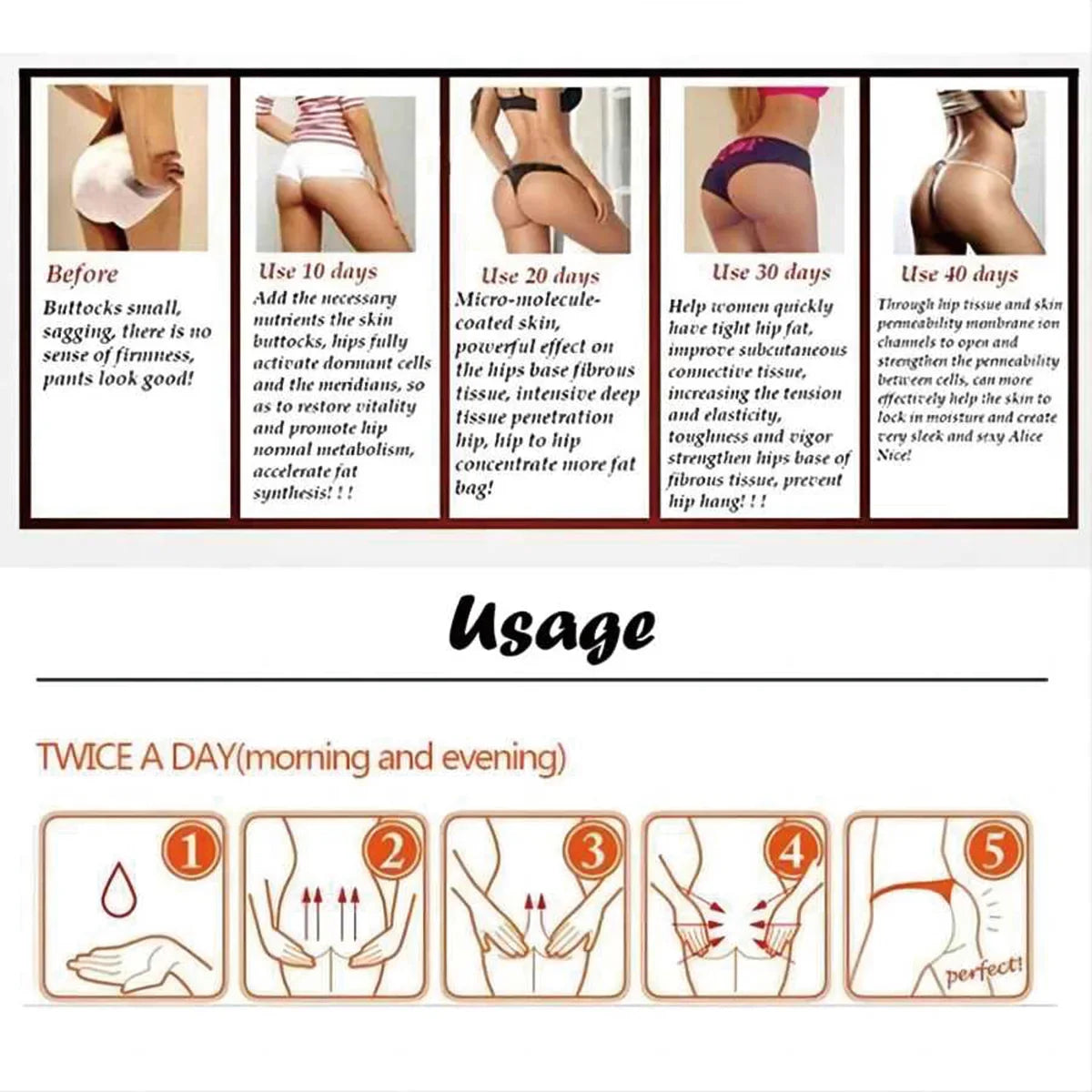 Buttock Enhancement Massage Oil – Firming & Lifting | TRSTAY