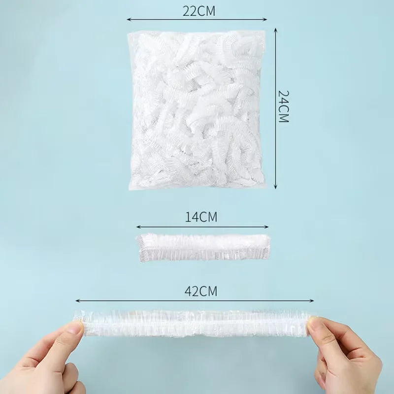 Disposable PE Bowl Covers – Food Grade Cling Film (100/300 Pack)