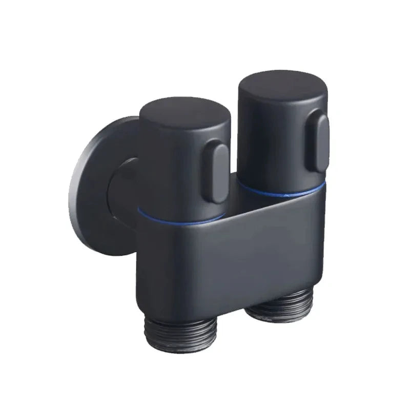 Wall Mount Bidet Sprayer Set – 1 In 2 Out Brass Angle Valve