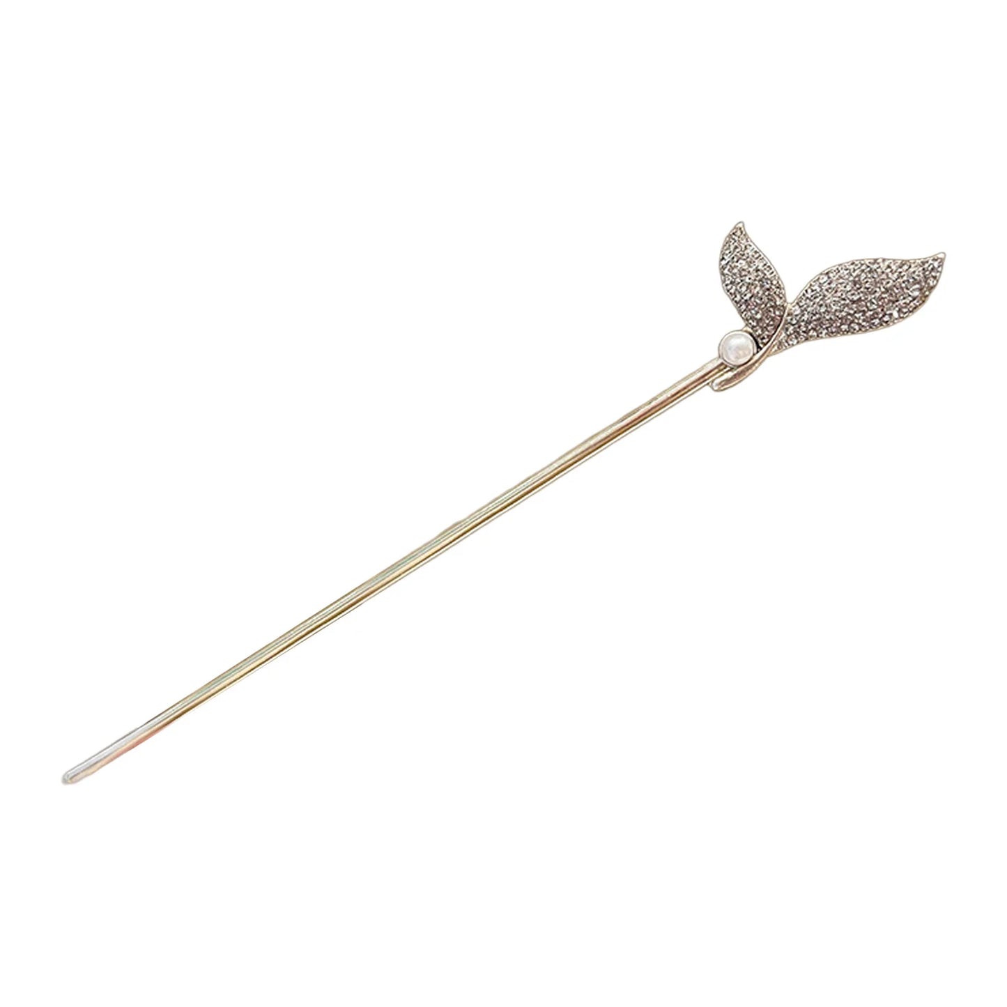 Pearl Mermaid Hairpin Elegant Alloy Accessory for Weddings Parties Women Everyday Use Peaceful Pleasures Health and Wellness Gold