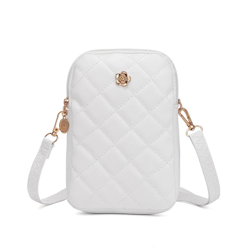 Women's Mini PU Leather Crossbody Bag – Casual Shoulder Purse