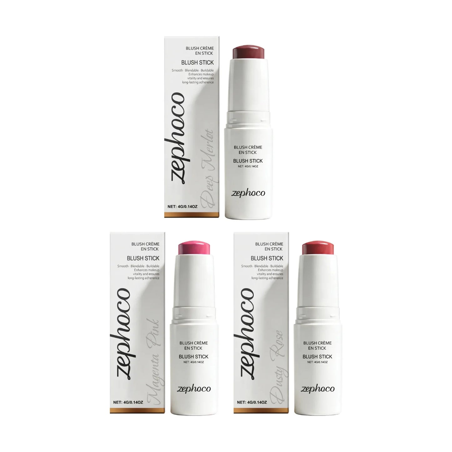 Cream Blush Stick – Soft Mist, Hydrating & Long-Wear | Zephoco