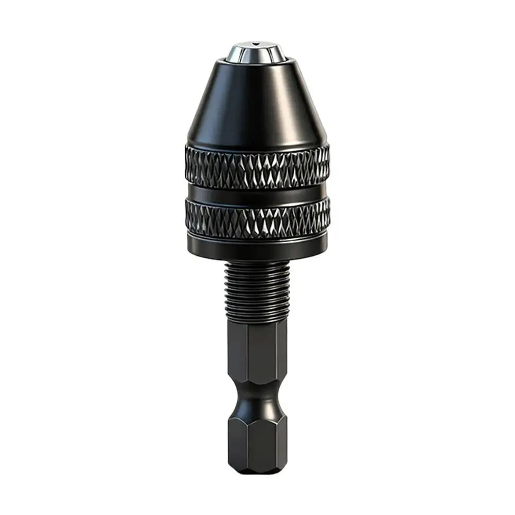 3-Jaw Keyless Drill Chuck, 0.3-6.5mm Capacity Drill Bit Adapter Hex Shank Chuck for Electric Screwdriver,Impact Driver Adaptor Peaceful Pleasures Health and Wellness 0.3 3.6mm