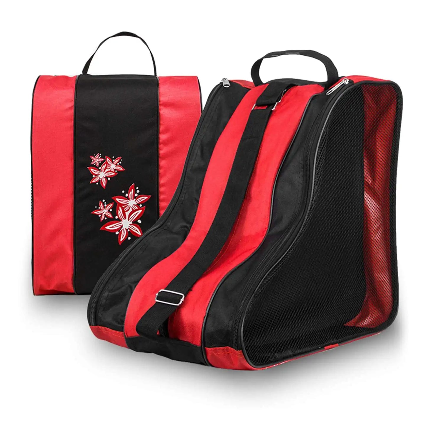 3 Layers Breathable Skate Carry Bag Case for Kids Roller Skates Inline Skates Ice Skates carry case for kids roller skates Peaceful Pleasures Health and Wellness Red