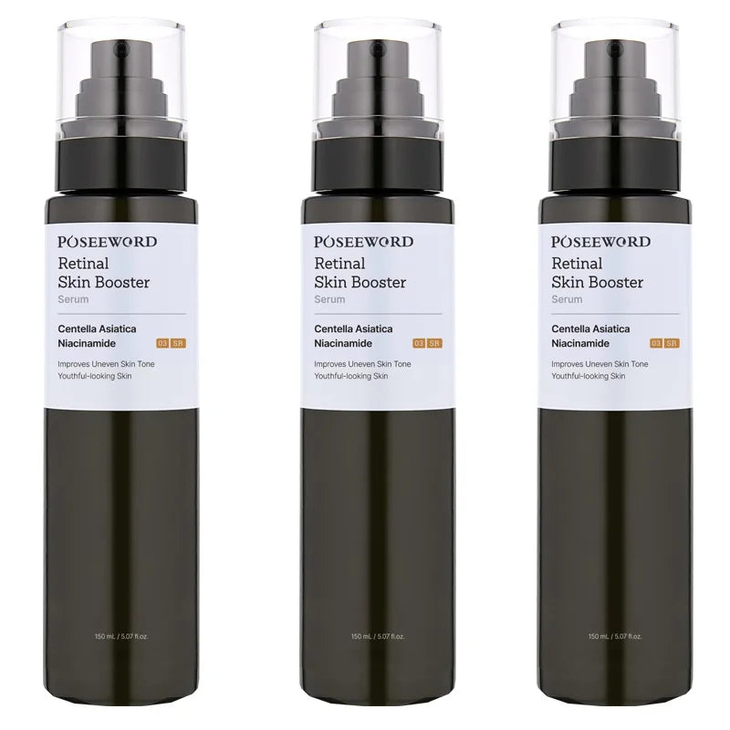 150ml Glow Intensive Retinol Skin Boosting Serum Fading Dark Spot Balancing Skin Tone Improve Fine Line Brightening Skin care Peaceful Pleasures Health and Wellness 150mlx3 pieces 30ml