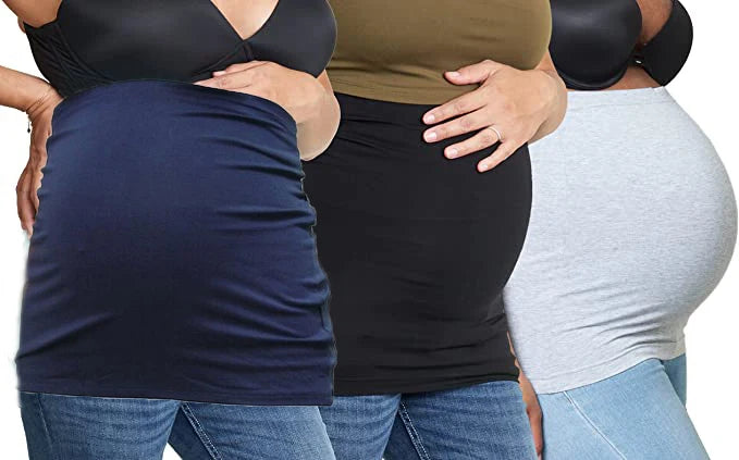 3packs/ Pregnancy Belly Bands Maternity & Postpartum Shirt Extender for All Stages of Pregnancy Corset Prenatal Care Shapewear Peaceful Pleasures Health and Wellness 7 China Mainland L