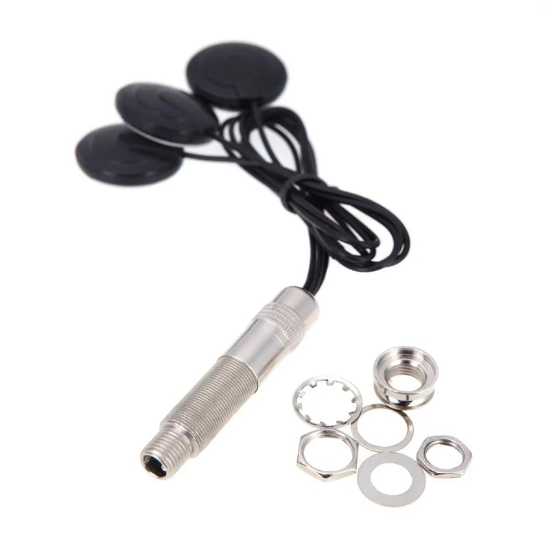 Piezo Contact Pickup Pick-up 3 Transducers Guitar Violin Banjo