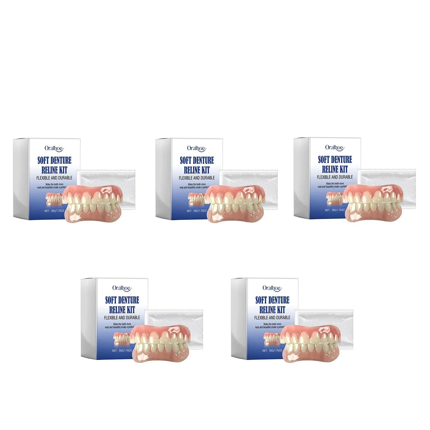Oralhoe Soft Denture Reline Kit – Temporary Cosmetic Braces