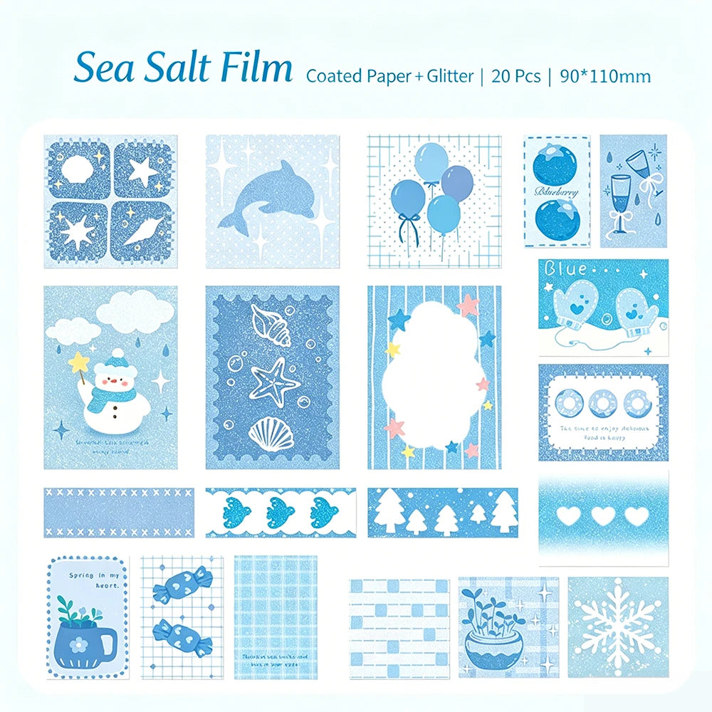Berry Sea Salt Film Series Handheld Sticker Decoration Base Collage