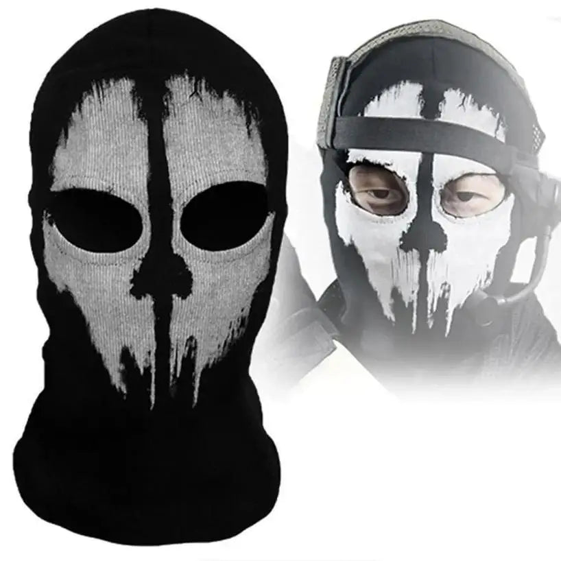 Ghost Skull Balaclava Hood Mask Motorcycle Ski Bike Face Neck Cover