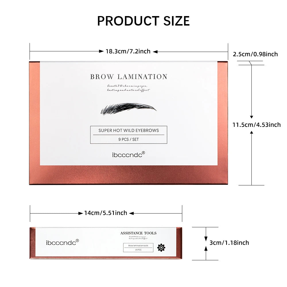 2 in 1 set eyebrow lamination and eyebrow tinting kit, eyebrow lifting kit with tint and plastic wrap Peaceful Pleasures Health and Wellness
