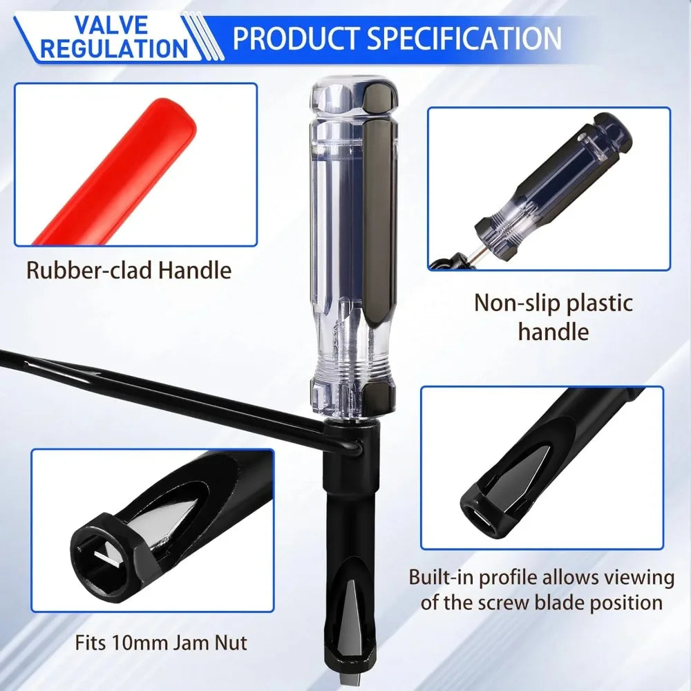 10mm Valve Adjustment Tool Jam Nut,Valve Lapping Guiding Removal Tool Compatible with Honda/Toyota/Japanese Auto Vehicle Engines Peaceful Pleasures Health and Wellness