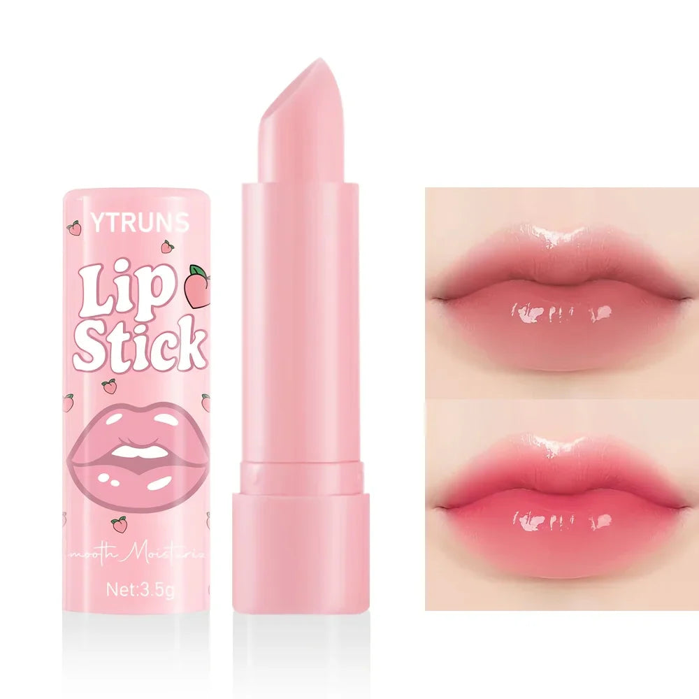 Aloe & Peach Lip Balm Stick – Sheer Gloss & Daily Moisture 3.5g
