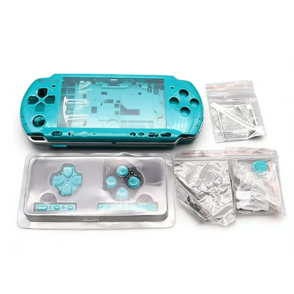 Full Replacement Housing Shell Kit for PSP 3000 Console Complete Case Cover With Buttons Screws DIY Repair Parts for PSP3000 03 Peaceful Pleasures Health and Wellness blue
