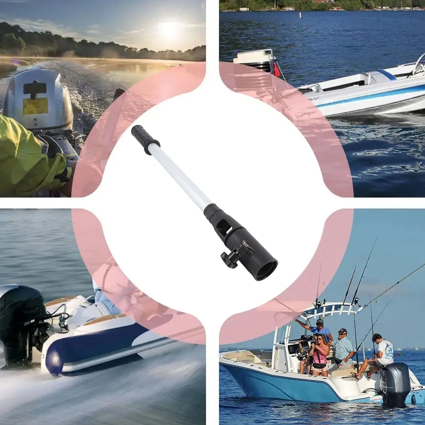 Outboard Motor Tiller Extension Handle – 18" Aluminum Ergonomic Grip