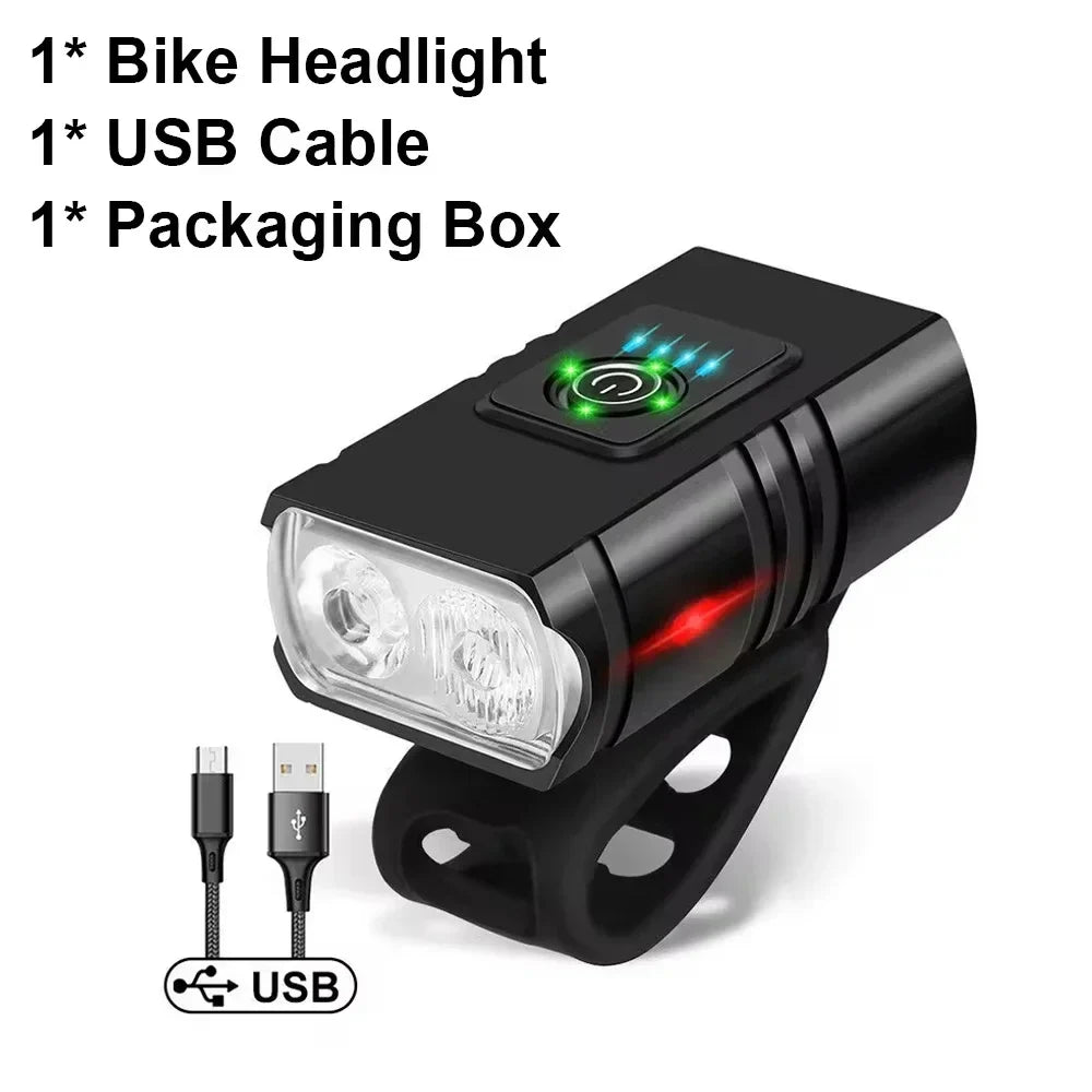 ZHIYU 1000LM T6 LED USB Rechargeable Bike Headlight 6 Modes