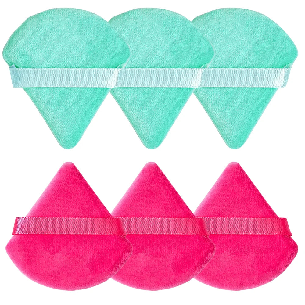 RUNTOIN Triangle Powder Puff Mini Finger Makeup Sponge 6-20 Pc