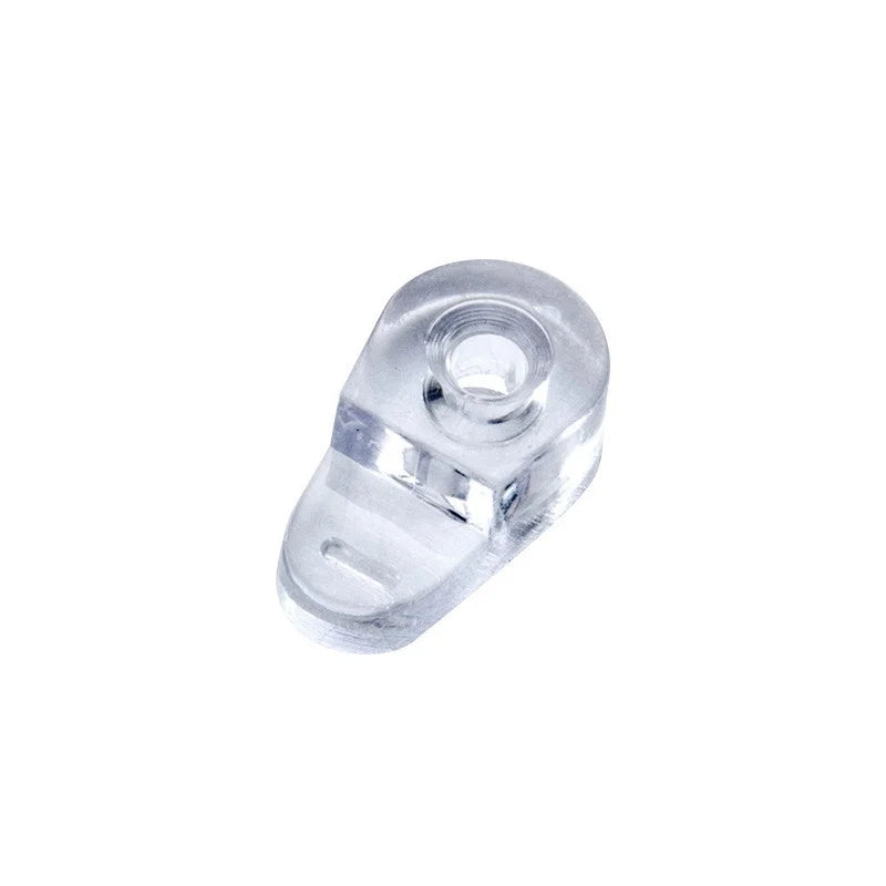 10-Pack Transparent Glass Retainer Clips – Cabinet & Mirror Fix
