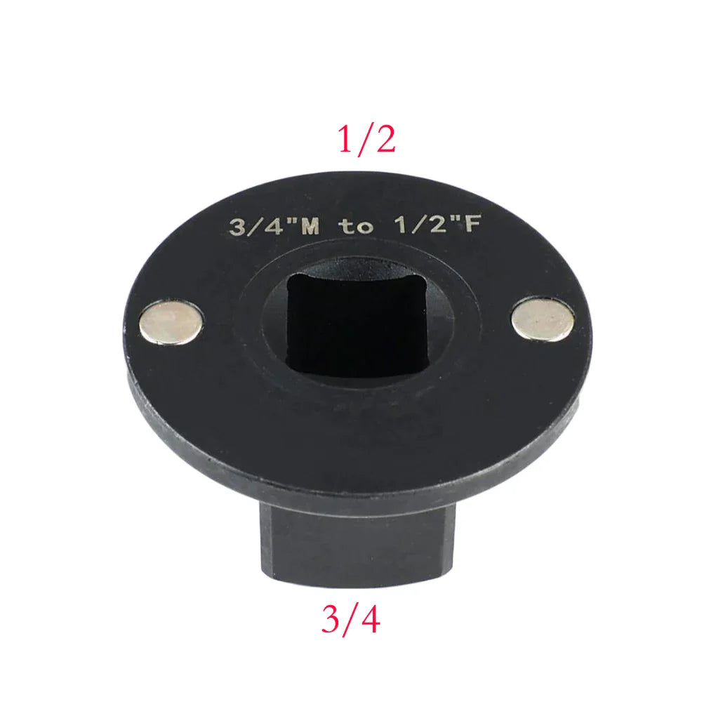 Low Profile Socket Adapter for Impact Driver – 3/8 to 1/2 & More