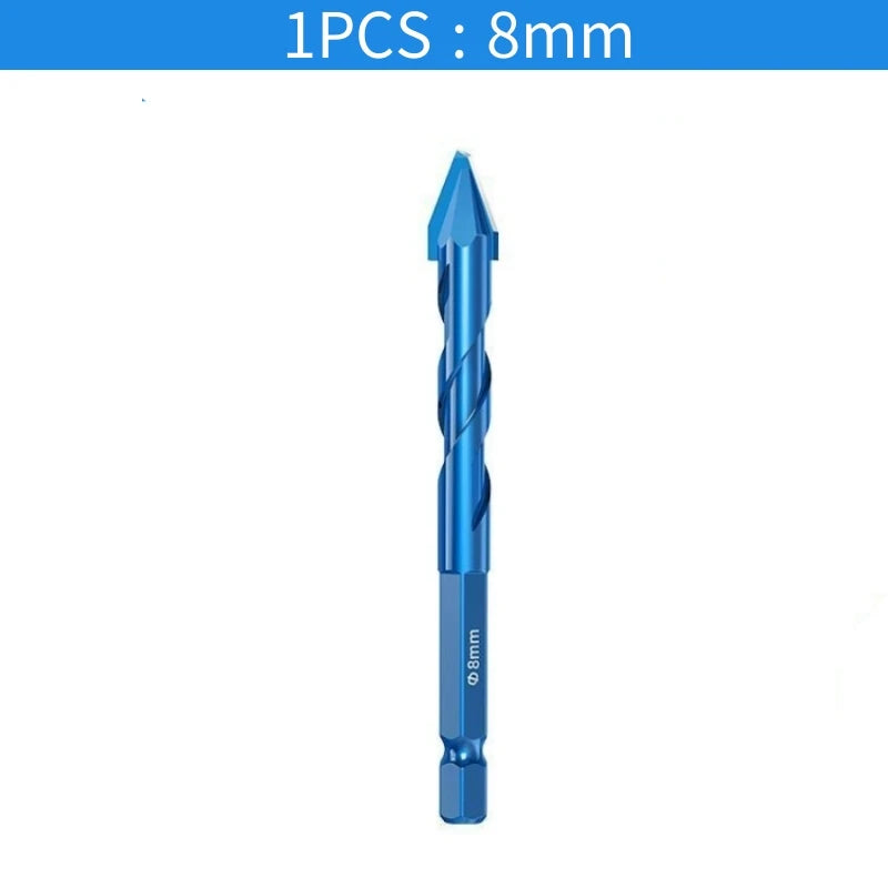 Superhard Drill Bit High-Strength Eccentric Twist Drill Bits Oblique Head Eccentric Glass Tile Drilling Concrete Drill Bit Set Peaceful Pleasures Health and Wellness 1PCS 8mm