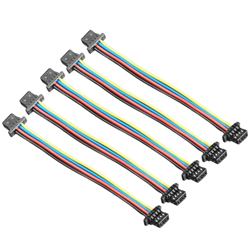 New 1/3/5Pcs 10cm STEMMA QT/Qwiic JST SH 4-Pin Wire Cable Adapter Connector Peaceful Pleasures Health and Wellness black 5pcs