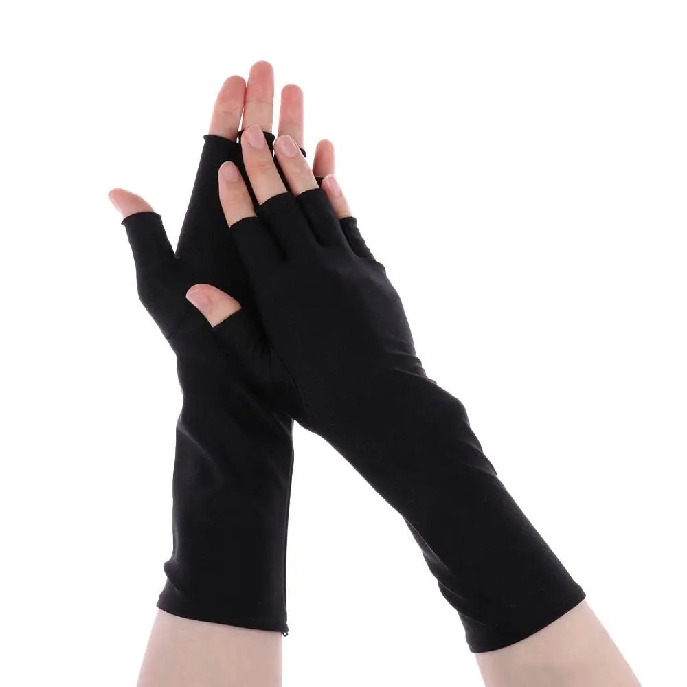 Summer Fingerless Cycling Gloves – UV Sun Protection Sleeves
