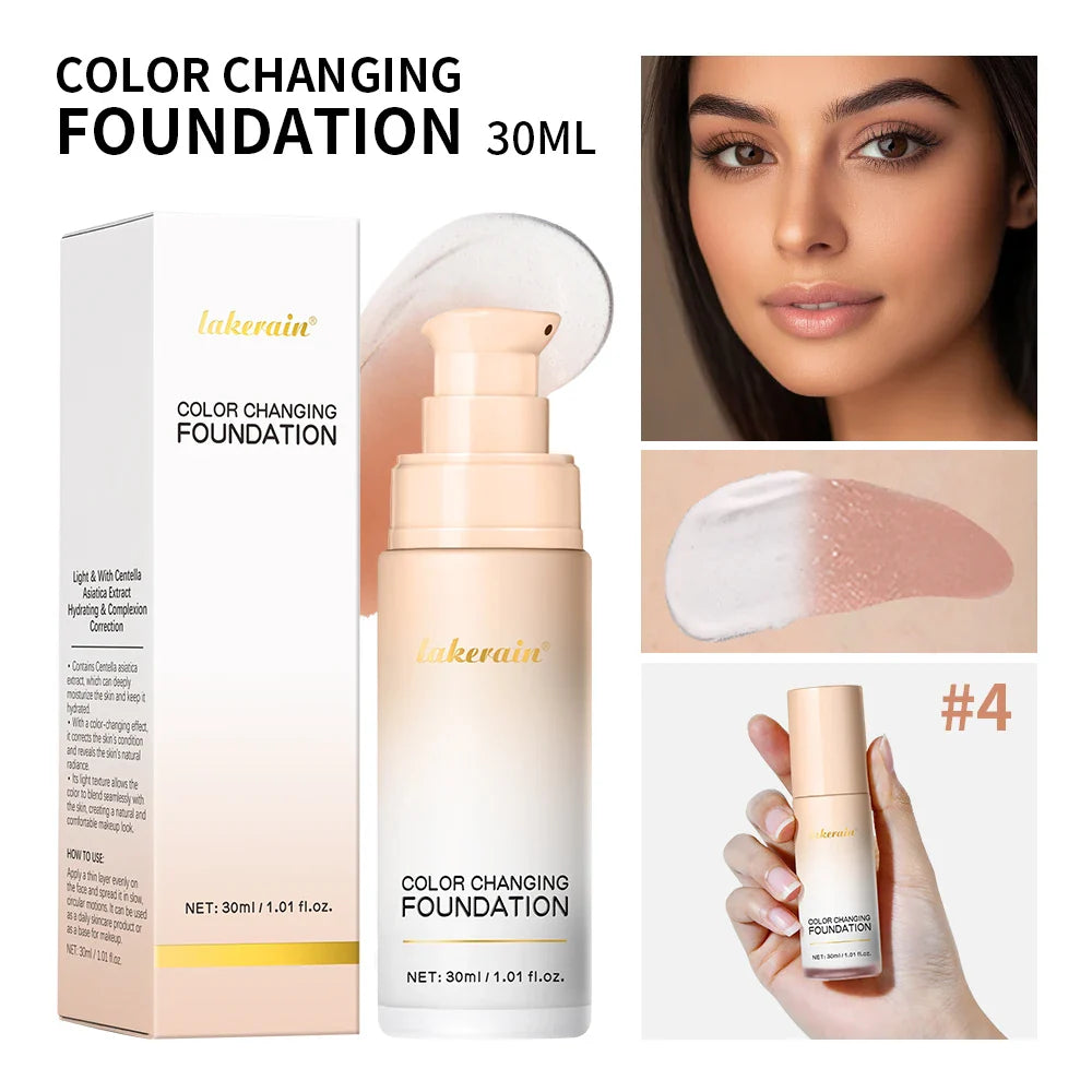 Liquid Foundation 4 Shades – Waterproof, Concealing & Long-Wear