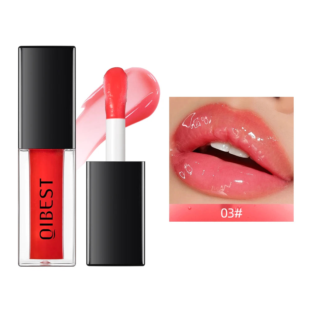 QIBEST Mirror Pearl Lip Gloss Long-lasting Moisturising Lipstick High Gloss Lip Glaze Tinted Lip Oil Plumper Cosmetics Lipgloss Peaceful Pleasures Health and Wellness 03