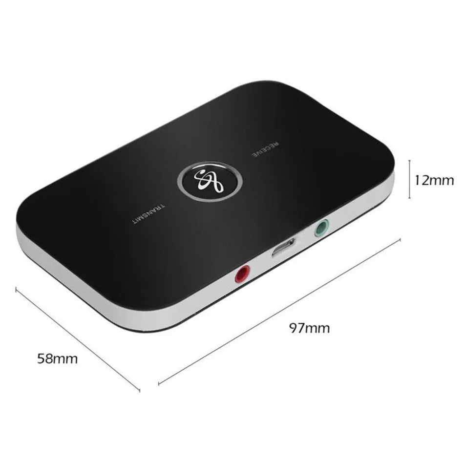 2-in-1 Bluetooth 5.0 Transmitter Receiver Wireless Audio Adapter 3.5mm AUX RCA Jack for Car TV PC Headphone Speaker Peaceful Pleasures Health and Wellness