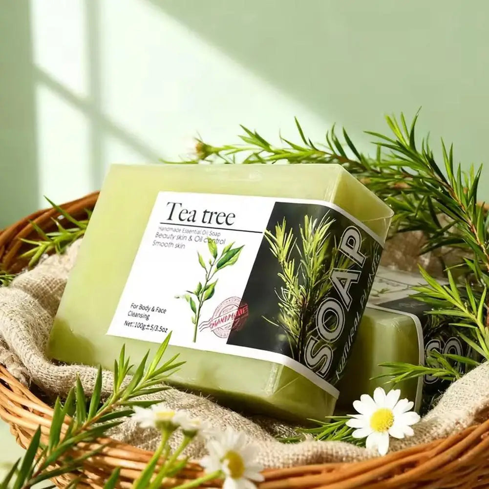Tea Tree Oil Soap Bar – Handmade Natural Face & Body Wash