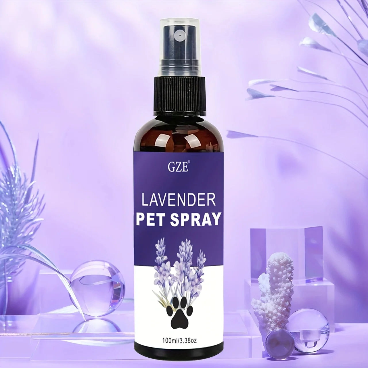 GZE Lavender Cat & Dog Repellent Spray | Natural Pet Training