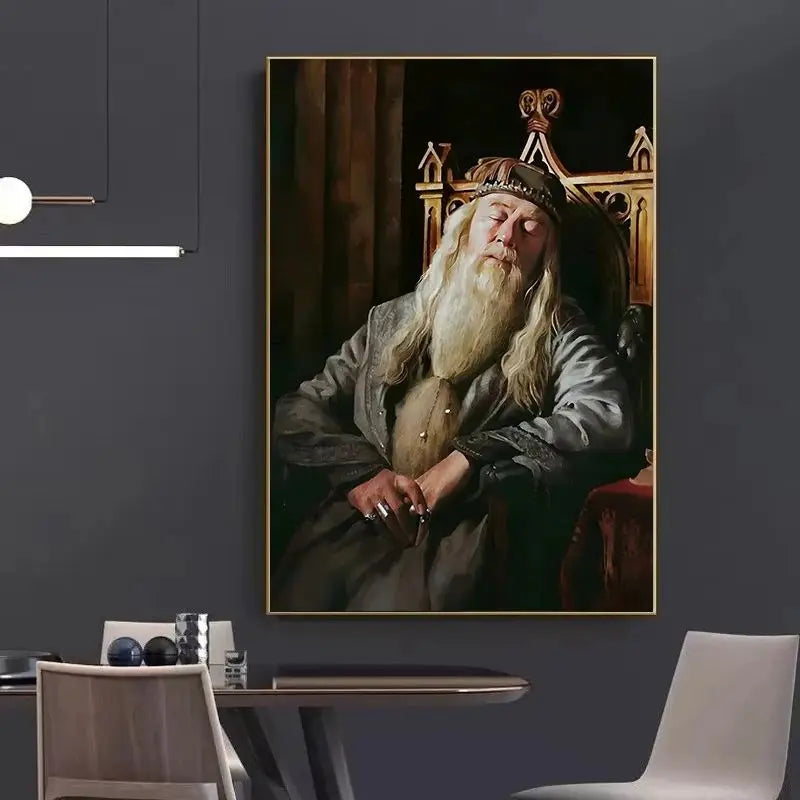 Hogwarts Headmasters Gallery Canvas Wall Art | Magic School Decor