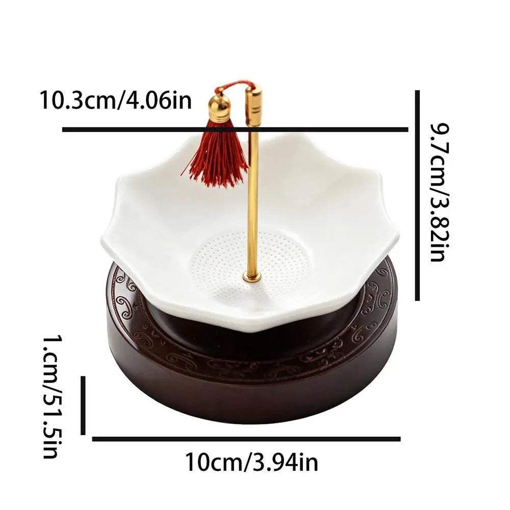 Ceramic Umbrella Tea Strainer with Stand | Loose Leaf Infuser
