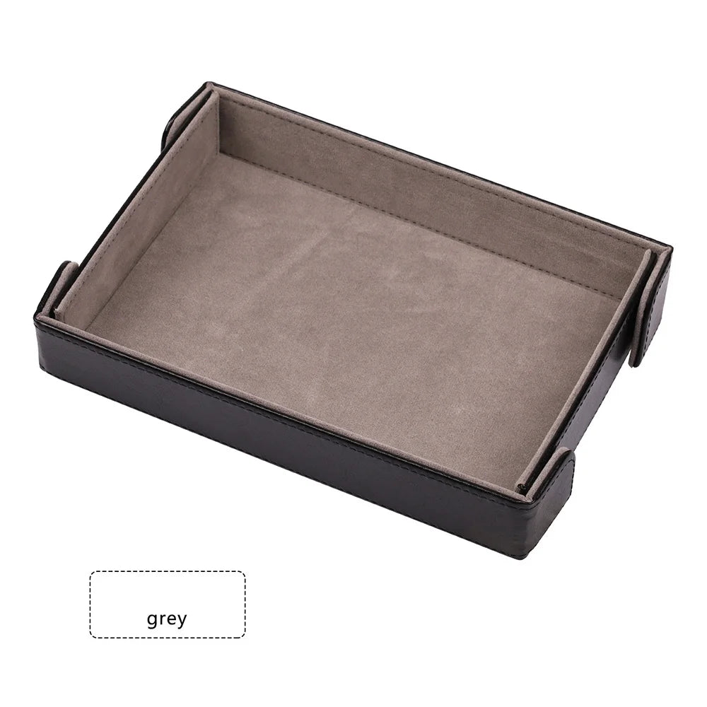 Magnetic PU Leather Dice Rolling & Storage Tray | D&D RPG Games