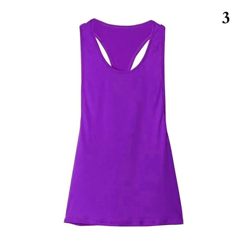 Sports Overshirt Women's Fitness Tank Back T-shaped Quick Dried Slim