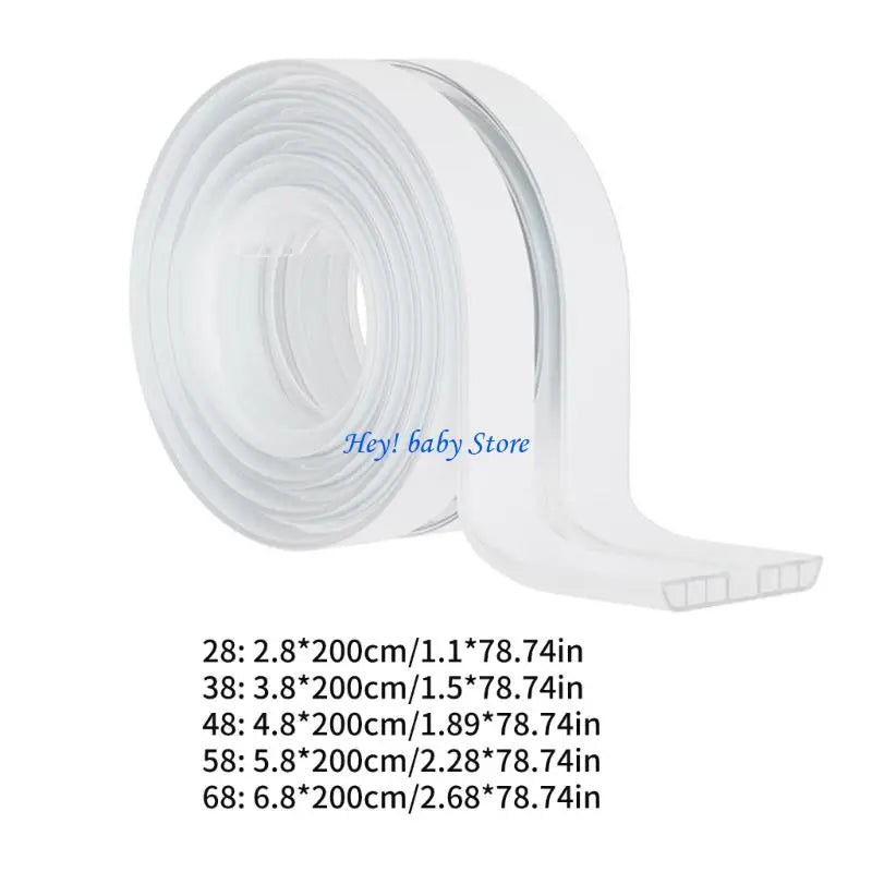 Baby Furniture Edge Protector Strip – 2M Clear PVC Safety Guard