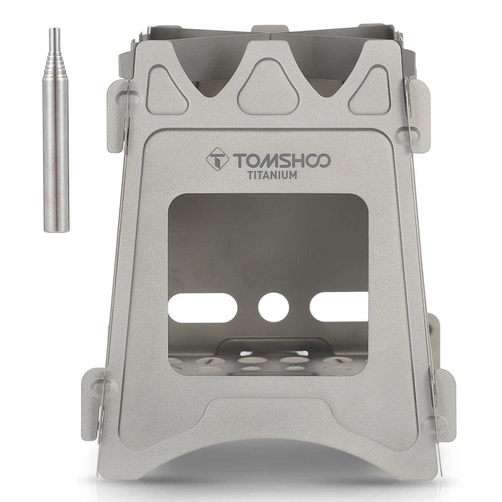 Tomshoo Portable Folding Lightweight Tourist Wood Burner Titanium