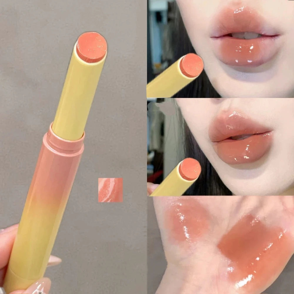 Jelly Lip Gloss Pencil | Shimmer Mirror Korean Lip Makeup