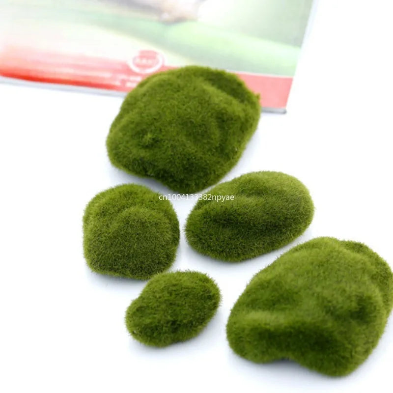 Artificial Moss Ball Fake Stone Simulation Plant Decor