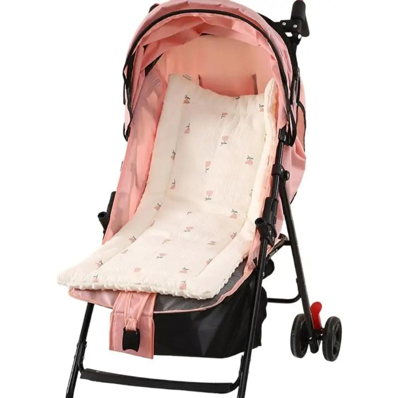 Breathable Cotton Baby Stroller Seat Cushion & Car Liner Pad