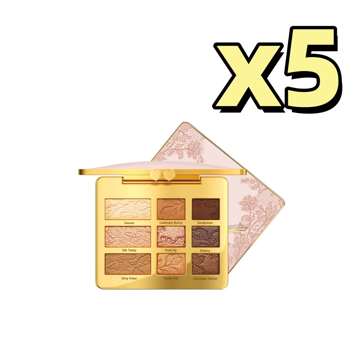 9-Color Eyeshadow Palette – Matte Shimmer Glitter Buildable