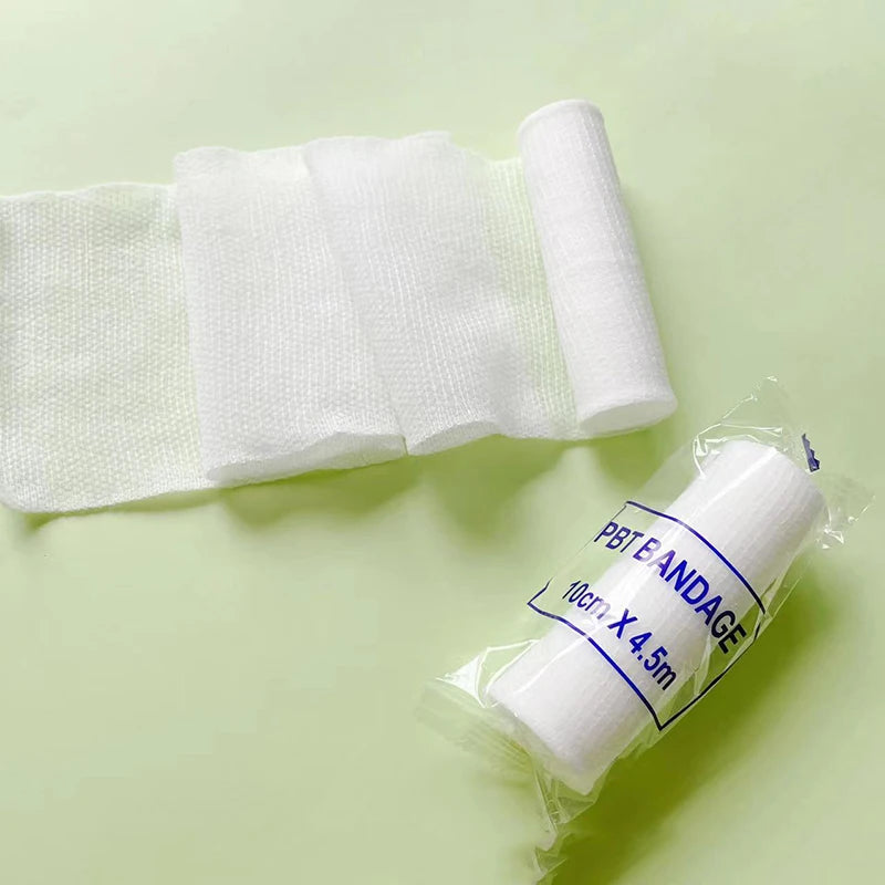 10-Pack PBT Elastic Bandages | First Aid Wound Dressing Rolls