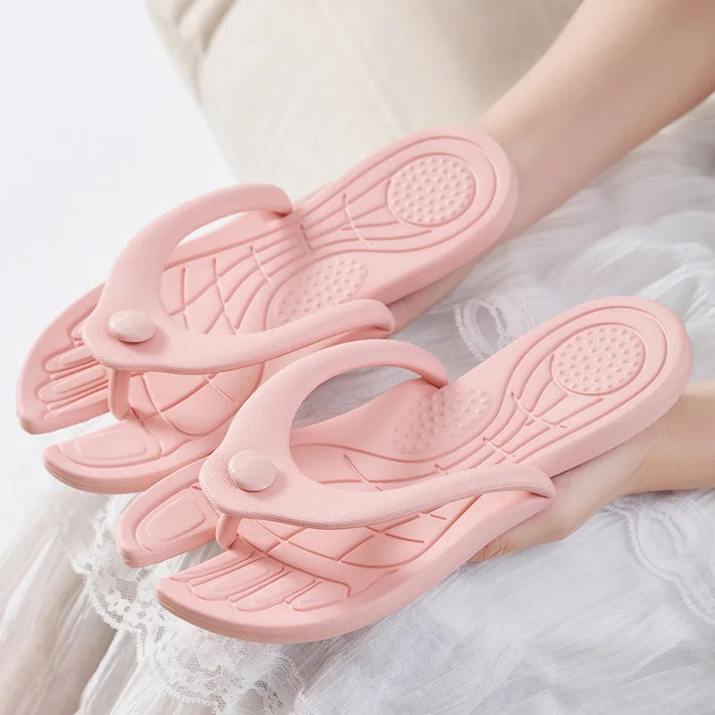 JPNTKY Foldable Flip-Flops – Travel Beach Sandals Men & Women