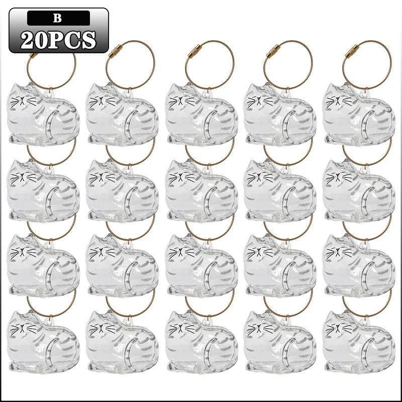 Cat Hair Keepsake Keychain | Pet Fur Storage Pendant Gift