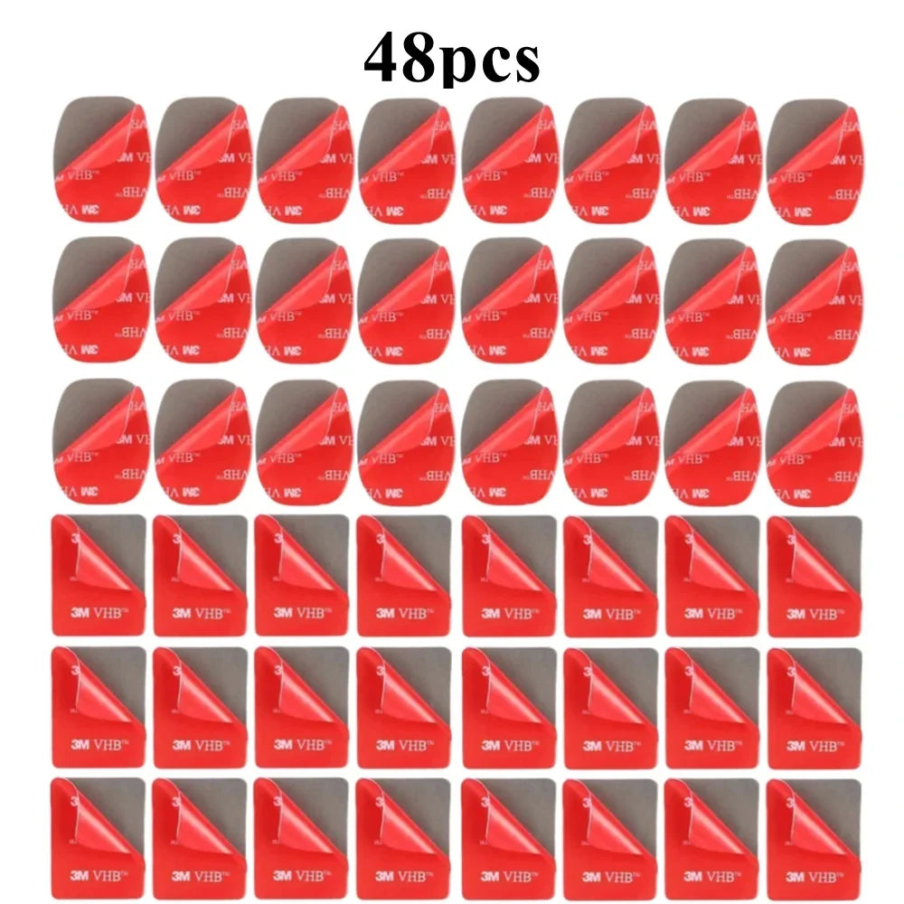 48-Pack VHB Adhesive Mounting Stickers for GoPro & Action Cams