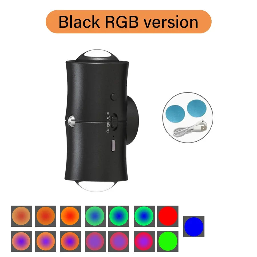 Rechargeable RGB Motion Sensor LED Wall Light – Magnetic Mount