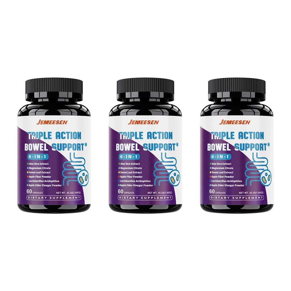Dietary Supplements with Psyllium Husk and Magnesium Peaceful Pleasures Health and Wellness 3 bottles